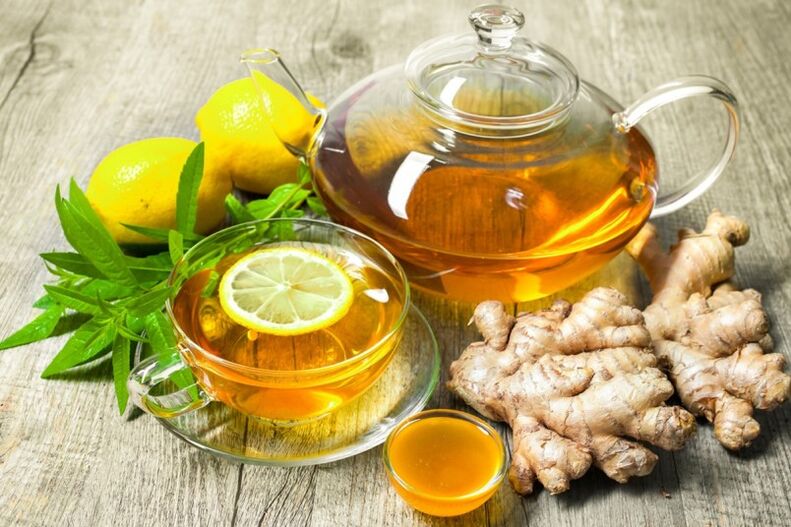Lemon and ginger tea helps to regulate a person's metabolism